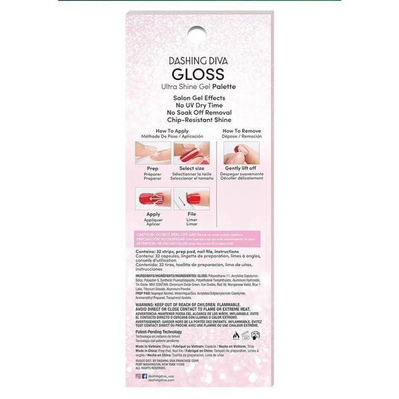 DASHING DIVA - NWT - Gloss Ultra Shine Gel Palette in Peppermint Marvel. Easy!🎄 - Picture 3 of 16